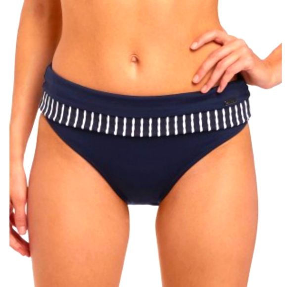 Fantasie San Remo Fold Top Swim Bottom. Navy/White. Multiple sizes. - Picture 5 of 6